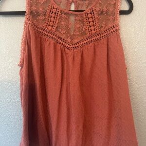 4/$10 Lovestitch Embellished Blouse with Bib Collar